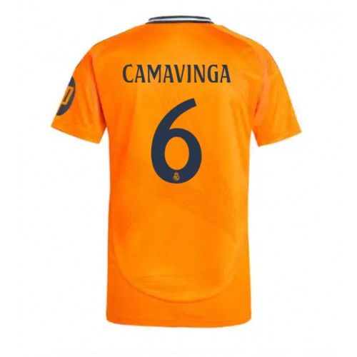 Dres Real Madrid Eduardo Camavinga #6 Gostujuci 2024-25 Kratak Rukav